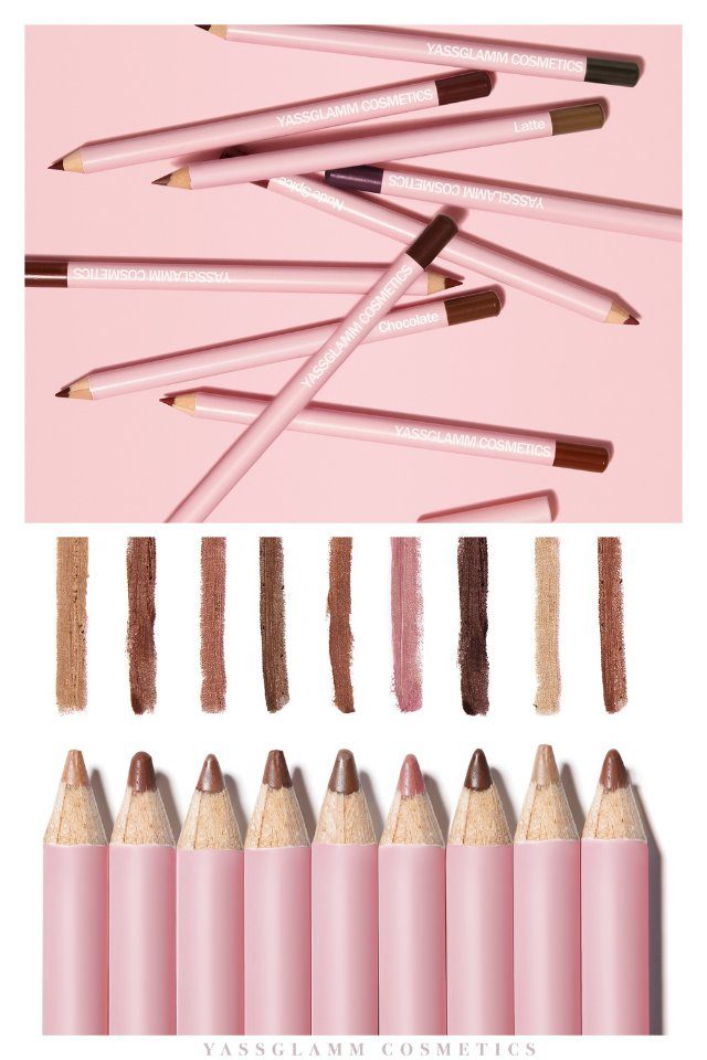 Yassglamm Cosmetics — lip liner product retouch